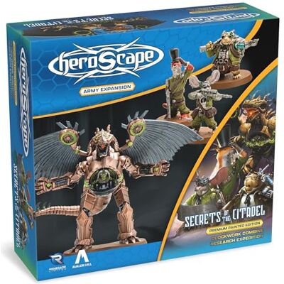 Renegade Game Studios Renegade Heroscape Clockwork Combine Research Expedition Expansion Requiere juego base Heroscape. Añade 4 figuras detalladas, cartas y 3 glifos de tesoro. 14+ años. Renegade Game Studios Renegade Heroscape Clockwork Combine Research Expedition Expansion Requiere juego base Heroscape. Añade 4 figuras detalladas, cartas y 3 glifos de tesoro. 14+ años.