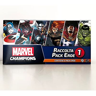 Asmodee Marvel Champions, el Juego de Cartas: colección Pack Héroe, expansión de Juego de Mesa, 1-4 Jugadores, más de 14 años, edición en Italiano Asmodee Marvel Champions, el Juego de Cartas: colección Pack Héroe, expansión de Juego de Mesa, 1-4 Jugadores, más de 14 años, edición en Italiano
