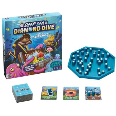 Mattel Deep Sea Diamond Dive Juego de Mesa para 2-4 Mattel Deep Sea Diamond Dive Juego de Mesa para 2-4