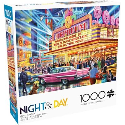 Buffalo Games Noche y día Steve Crisp Cine de los años 60 Rompecabezas de 1000 Piezas para Adultos Rompecabezas desafiante Noches de Juegos El tamaño Final es de 26.75 x Buffalo Games Noche y día Steve Crisp Cine de los años 60 Rompecabezas de 1000 Piezas para Adultos Rompecabezas desafiante Noches de Juegos El tamaño Final es de 26.75 x