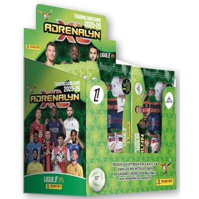 Panini ADRENALYN Ligue 1 McDonald's 2025-2026 Trading Cards Game Caja de 50 Fundas Panini ADRENALYN Ligue 1 McDonald's 2025-2026 Trading Cards Game Caja de 50 Fundas