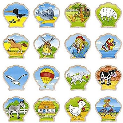 Goki "Peggy diggledey Memo Juego, Multicolor Goki "Peggy diggledey Memo Juego, Multicolor