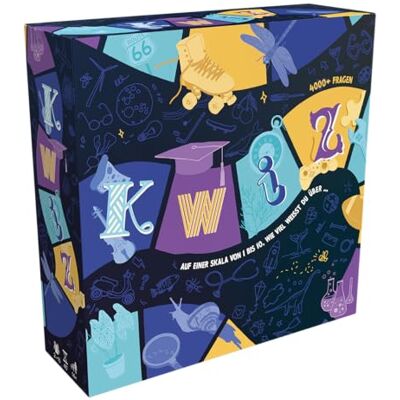 Asmodee Les Éditions de Base, KWIZ, Juego Familiar, Juego de Preguntas, 2-16 Jugadores, a Partir de 14 años, 45 Minutos, alemán Asmodee Les Éditions de Base, KWIZ, Juego Familiar, Juego de Preguntas, 2-16 Jugadores, a Partir de 14 años, 45 Minutos, alemán