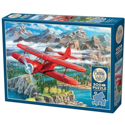 Cobble Hill Puzle de Dos Pisos Rojos, 500 Piezas, Incluye póster para Adultos y niños a Partir de 12 años, avión, Beechcraft Staggerwing Cobble Hill Puzle de Dos Pisos Rojos, 500 Piezas, Incluye póster para Adultos y niños a Partir de 12 años, avión, Beechcraft Staggerwing