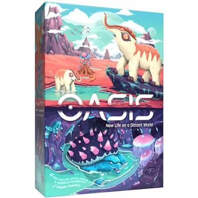 USAopoly Oasis: New Life on a Distant World Juego de mesa 1-5 jugadores, 45-60 min, 10+ años. Crea un bioma alienígena gestionando cartas mientras las inundaciones cambian el juego. USAopoly Oasis: New Life on a Distant World Juego de mesa 1-5 jugadores, 45-60 min, 10+ años. Crea un bioma alienígena gestionando cartas mientras las inundaciones cambian el juego.