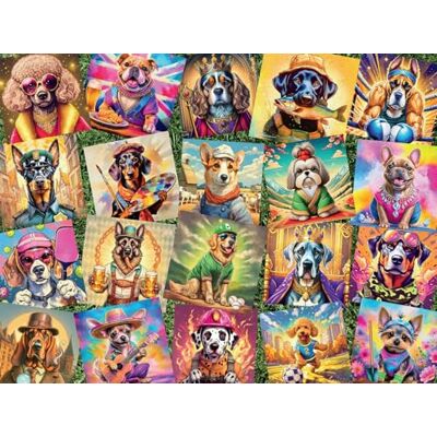 Buffalo Games ¿Quién es tu perro? Rompecabezas de 750 piezas para adultos, rompecabezas desafiante perfecto para noches de juegos. El tamaño del rompecabezas terminado es de 24.00 x 18.00 pulgadas Buffalo Games ¿Quién es tu perro? Rompecabezas de 750 piezas para adultos, rompecabezas desafiante perfecto para noches de juegos. El tamaño del rompecabezas terminado es de 24.00 x 18.00 pulgadas