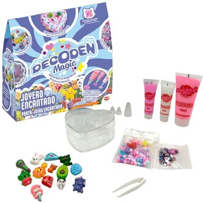 Bizak Decoden Magic Classic Joyas Pack Azul, Crema Falsa Batida, Buttercream para Decorar, Abalorios, Cuentas y joyero, +4 años, () Bizak Decoden Magic Classic Joyas Pack Azul, Crema Falsa Batida, Buttercream para Decorar, Abalorios, Cuentas y joyero, +4 años, ()
