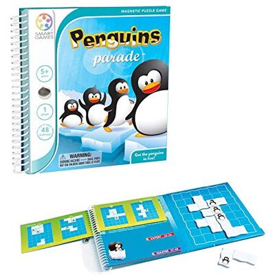 SmartGames Penguins Parade Juego Mesa 5 Años O Más Rompecabezas Niños Juegos Niños 5 Años Juego Magnetic Book Juegos Infantiles 48 Retos SmartGames Penguins Parade Juego Mesa 5 Años O Más Rompecabezas Niños Juegos Niños 5 Años Juego Magnetic Book Juegos Infantiles 48 Retos