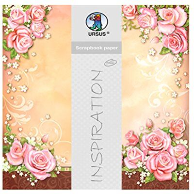 Ursus Premium Glitter Scrapbook Paper rosas , color/modelo surtido Ursus Premium Glitter Scrapbook Paper rosas , color/modelo surtido