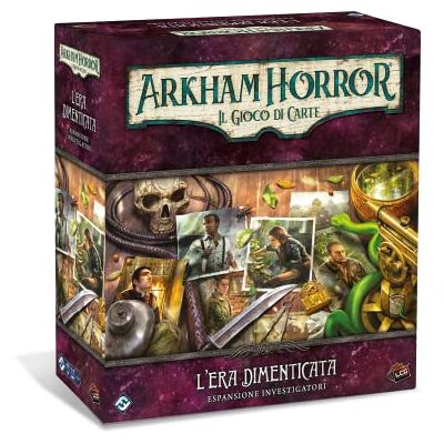 Asmodee Arkham Horror, El Juego de Cartas: La Era Olvidada Expansión Investigadores, 1-4 Jugadores, 14+ Años, Edición en Italiano Asmodee Arkham Horror, El Juego de Cartas: La Era Olvidada Expansión Investigadores, 1-4 Jugadores, 14+ Años, Edición en Italiano