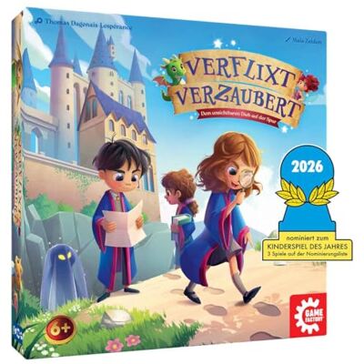 Game Factory Verflixt Verflixt Verflixt, el mágico Juego de deducción y Dados para niños, Juego cooperativo, Juego Familiar a Partir de 6 años Game Factory Verflixt Verflixt Verflixt, el mágico Juego de deducción y Dados para niños, Juego cooperativo, Juego Familiar a Partir de 6 años