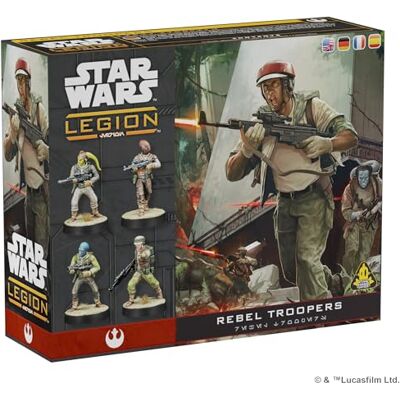 Asmodee Atomic Mass Games Star Wars Legión: Rebel Troopers, Expansión de Miniaturas, A Partir de 14 Años, para 2 Jugadores, 1-2 Horas por Partida, Multilenguaje (Incluye Español) Asmodee Atomic Mass Games Star Wars Legión: Rebel Troopers, Expansión de Miniaturas, A Partir de 14 Años, para 2 Jugadores, 1-2 Horas por Partida, Multilenguaje (Incluye Español)