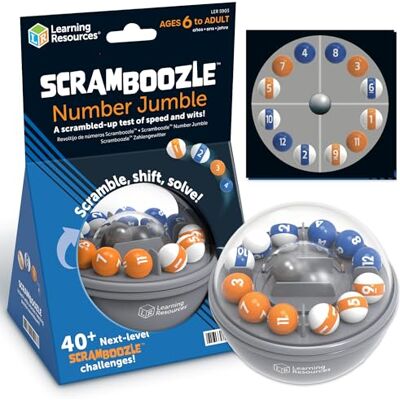Learning Resources Juego Rompecabezas Scramboozle Number Jumble para niños a Partir de 6 años Juego Educativo lógico Learning Resources Juego Rompecabezas Scramboozle Number Jumble para niños a Partir de 6 años Juego Educativo lógico