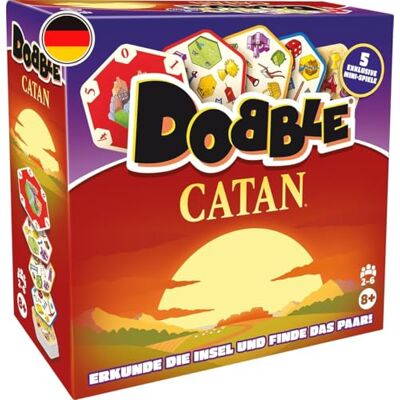 Asmodee , Dobble Catan, Zygomatic, Juego Familiar, 2-6 Jugadores, 8+ años, 15 Minutos, alemán Asmodee , Dobble Catan, Zygomatic, Juego Familiar, 2-6 Jugadores, 8+ años, 15 Minutos, alemán