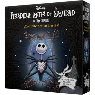 Mixlore Pesadilla antes de Navidad, Juego de Mesa de Estrategia y Cartas de Tim Burton, Compite por Halloween y Navidad, A Partir de 12 Años, De 2 a 6 Jugadores, 30-90 Minutos, Versión Español Mixlore Pesadilla antes de Navidad, Juego de Mesa de Estrategia y Cartas de Tim Burton, Compite por Halloween y Navidad, A Partir de 12 Años, De 2 a 6 Jugadores, 30-90 Minutos, Versión Español