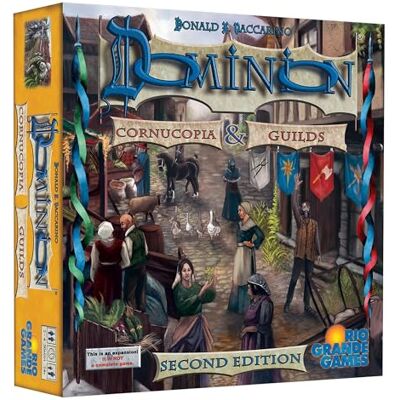 Rio : Dominion Cornucopia & Guilds 2ª edición Juego de Mesa de construcción de mazos de expansión, Time of The Harvest, a Partir de 14 años, 2-4 Jugadores, 30 Minutos Rio : Dominion Cornucopia & Guilds 2ª edición Juego de Mesa de construcción de mazos de expansión, Time of The Harvest, a Partir de 14 años, 2-4 Jugadores, 30 Minutos