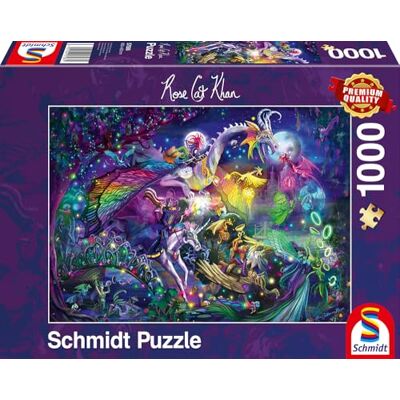 Schmidt Spiele 57586 Rose Cat Khan, Circo de la Noche de Verano, Puzzle de 1000 Piezas, Rompecabezas Schmidt Spiele 57586 Rose Cat Khan, Circo de la Noche de Verano, Puzzle de 1000 Piezas, Rompecabezas