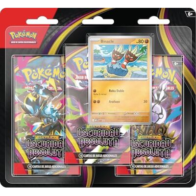 Pokémon : de 3 Sobres de Mejora de Megaevolución-Oscuridad Absoluta (1 Carta holográfica de promoción y 3 Sobres de Mejora) Pokémon : de 3 Sobres de Mejora de Megaevolución-Oscuridad Absoluta (1 Carta holográfica de promoción y 3 Sobres de Mejora)