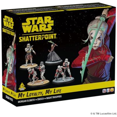 Asmodee Star Wars Shatterpoint My Loyalty, My Life Squad Pack con Morgan Elsbeth, Enoch y Night Troopers, A Partir de 14 años, 2 Jugadores, 90 Minutos, Español, Alemán, Inglés, Francés, Polaco Asmodee Star Wars Shatterpoint My Loyalty, My Life Squad Pack con Morgan Elsbeth, Enoch y Night Troopers, A Partir de 14 años, 2 Jugadores, 90 Minutos, Español, Alemán, Inglés, Francés, Polaco