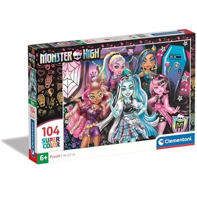 Clementoni 104 Piezas Monster High Puzzle Infantil A Partir De 6 Años, Multicolor, Fabricado en Italia Clementoni 104 Piezas Monster High Puzzle Infantil A Partir De 6 Años, Multicolor, Fabricado en Italia