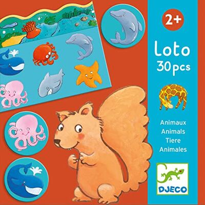 DJECO - Juegos de Mesa Educativos Loto Animales, Multicolor () DJECO - Juegos de Mesa Educativos Loto Animales, Multicolor ()