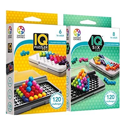 Ludilo Smart Games IQ Puzzler Pro + IQ Six Pro Juegos De Mesa Niños 8 Años O Más Rompecabezas Niños Y Rompecabezas Adultos con 240 Desafíos Juegos De Viaje para 1 Jugador Ludilo Smart Games IQ Puzzler Pro + IQ Six Pro Juegos De Mesa Niños 8 Años O Más Rompecabezas Niños Y Rompecabezas Adultos con 240 Desafíos Juegos De Viaje para 1 Jugador
