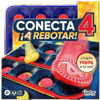 Hasbro Juego Conecta 4 ¡A rebotar! Versión en español Hasbro Juego Conecta 4 ¡A rebotar! Versión en español