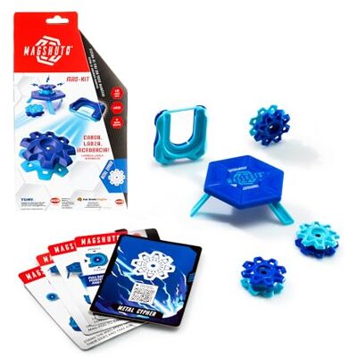 Bizak Magshuto Magkit Set de Entrenamiento Azul, con Lanzador, mag Pods, Retos por Puntos, +8 años, () Bizak Magshuto Magkit Set de Entrenamiento Azul, con Lanzador, mag Pods, Retos por Puntos, +8 años, ()