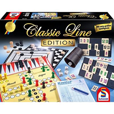 Schmidt Spiele 49196 Colección de Juegos Classic Line Edition, Multicolor, tamaño Mediano Schmidt Spiele 49196 Colección de Juegos Classic Line Edition, Multicolor, tamaño Mediano