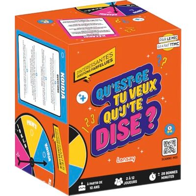 Lansay Qu'est-CE Que Tu Veux Qu'j'Te Dise Juego Grupo Desde 10 Años Quiz Disparatado 5 Categorías de Cartas y Comparaciones Insólitas De 2 a 12 Jugadores Mazo en Version Française Lansay Qu'est-CE Que Tu Veux Qu'j'Te Dise Juego Grupo Desde 10 Años Quiz Disparatado 5 Categorías de Cartas y Comparaciones Insólitas De 2 a 12 Jugadores Mazo en Version Française
