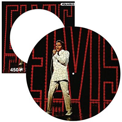 AQUARIUS Elvis Presley '68 Comeback Especial Record Disco Puzzle (450 Pieza Puzle) -con Licencia Oficial Merchandising & Collectibles-Reflejos Gratis-Precisión para-12 x 12 Inches () AQUARIUS Elvis Presley '68 Comeback Especial Record Disco Puzzle (450 Pieza Puzle) -con Licencia Oficial Merchandising & Collectibles-Reflejos Gratis-Precisión para-12 x 12 Inches ()