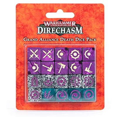 Games Workshop Warhammer Underworlds : Direchasm Dés de la Grande Alliance de la Mort Games Workshop Warhammer Underworlds : Direchasm Dés de la Grande Alliance de la Mort