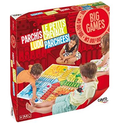 Cayro Parchís + 5 Años Modelo Gigante -Tablero 100 x 100 cm Juego de Mesa Niños y Adultos para Jugar al Aire Libre Ideal 2 a 4 Jugadores Cayro Parchís + 5 Años Modelo Gigante -Tablero 100 x 100 cm Juego de Mesa Niños y Adultos para Jugar al Aire Libre Ideal 2 a 4 Jugadores