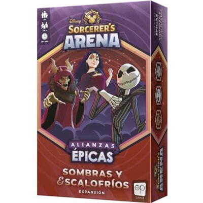 USAopoly Disney Sorcerer’s Arena: Sombras y escalofríos Expansión Juego de Mesa de Estrategia para Adultos y Jóvenes A Partir de 13 Años De 2 a 4 Jugadores 35 Minutos por Partida Español USAopoly Disney Sorcerer’s Arena: Sombras y escalofríos Expansión Juego de Mesa de Estrategia para Adultos y Jóvenes A Partir de 13 Años De 2 a 4 Jugadores 35 Minutos por Partida Español