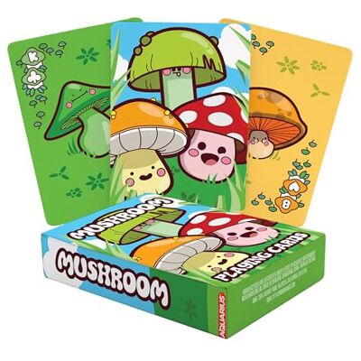 AQUARIUS Mushroom Playing Cards -Mushroom Themed Deck of Cards for Your Favorite Card Games Officially Licensed Merchandise & Collectibles AQUARIUS Mushroom Playing Cards -Mushroom Themed Deck of Cards for Your Favorite Card Games Officially Licensed Merchandise & Collectibles