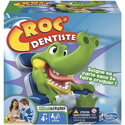 Hasbro Cocodrilo sacamuelas, Juego de Habilidad (B04081750) (versión en francés) Hasbro Cocodrilo sacamuelas, Juego de Habilidad (B04081750) (versión en francés)