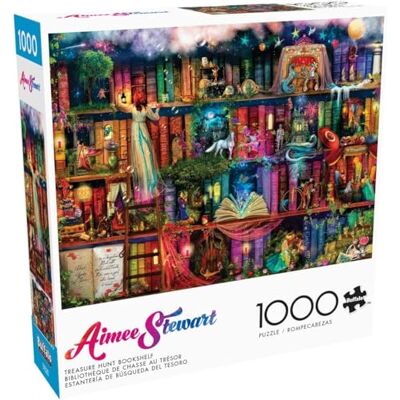 Buffalo Games Aimee Stewart Estantería de búsqueda del Tesoro Rompecabezas de 1000 Piezas para Adultos, Rompecabezas desafiante Noches de Juegos El tamaño del Rompecabezas Buffalo Games Aimee Stewart Estantería de búsqueda del Tesoro Rompecabezas de 1000 Piezas para Adultos, Rompecabezas desafiante Noches de Juegos El tamaño del Rompecabezas
