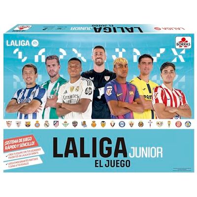 BORRAS El Juego de LALIGA Junior Versión 2025/26, Juego de Mesa de Estrategia para los niños y niñas Amantes del fútbol. A Partir de 6 años. Partidas de 30' () BORRAS El Juego de LALIGA Junior Versión 2025/26, Juego de Mesa de Estrategia para los niños y niñas Amantes del fútbol. A Partir de 6 años. Partidas de 30' ()