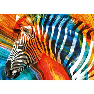 Buffalo Games Colorful Zebra 300 Piece Jigsaw Puzzle for Adults Challenging Puzzle Perfect for Game Nights Finished Puzzle Size is 21.25 x 15.00 Buffalo Games Colorful Zebra 300 Piece Jigsaw Puzzle for Adults Challenging Puzzle Perfect for Game Nights Finished Puzzle Size is 21.25 x 15.00