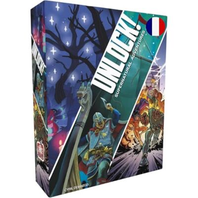 Asmodee Unlock 12 Supernatural Adventures Juego de mesa de 1 a 6 jugadores 10 años y más Versión francesa, – Versión Francesa Asmodee Unlock 12 Supernatural Adventures Juego de mesa de 1 a 6 jugadores 10 años y más Versión francesa, – Versión Francesa