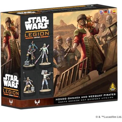 Asmodee Star Wars: Legion Hondo Ohnaka & The Weequay Pirates, Pack de Mercenarios con 10 Miniaturas, A Partir de 14 años, 2 Jugadores, 60-120 Min, Español, Alemán, Inglés, Francés Asmodee Star Wars: Legion Hondo Ohnaka & The Weequay Pirates, Pack de Mercenarios con 10 Miniaturas, A Partir de 14 años, 2 Jugadores, 60-120 Min, Español, Alemán, Inglés, Francés