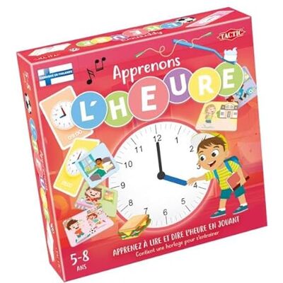 Tactic Reloj-Juguete Aprendamos la Hora, Reloj con Agujas Móviles para Niños Tactic Reloj-Juguete Aprendamos la Hora, Reloj con Agujas Móviles para Niños