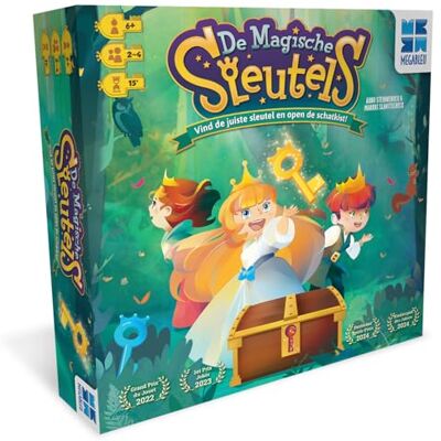 Megableu Las Llaves MÁGICAS Juego de Mesa para Niños 5 Años+ Juego de Aventura con Dados, Llaves y Tesorería 2–4 Jugadores Juego Educativo y Táctico Familiar Versión Holandesa Megableu Las Llaves MÁGICAS Juego de Mesa para Niños 5 Años+ Juego de Aventura con Dados, Llaves y Tesorería 2–4 Jugadores Juego Educativo y Táctico Familiar Versión Holandesa