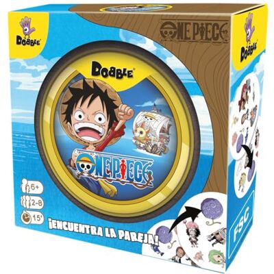 Asmodee Dobble One Piece, Juego de Cartas de Acción y Reflejos, A Partir de 6 Años, De 2 a 8 Jugadores, 15 Minutos por Partida, Español Asmodee Dobble One Piece, Juego de Cartas de Acción y Reflejos, A Partir de 6 Años, De 2 a 8 Jugadores, 15 Minutos por Partida, Español