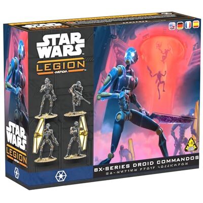 Asmodee Star Wars Legión: Bx-Series Droid Commandos, Expansión, Juego de Miniaturas, A Partir de 14 Años, para 2 Jugadores, 60-120 por Partida, Español/Alemán/Inglés/Francés Asmodee Star Wars Legión: Bx-Series Droid Commandos, Expansión, Juego de Miniaturas, A Partir de 14 Años, para 2 Jugadores, 60-120 por Partida, Español/Alemán/Inglés/Francés