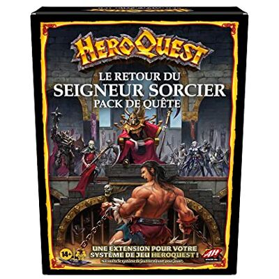 Avalon Hill HeroQuest, extensión El retorno del Señor Sorcier, a partir de 14 años, se requiere sistema de juego HeroQuest Avalon Hill HeroQuest, extensión El retorno del Señor Sorcier, a partir de 14 años, se requiere sistema de juego HeroQuest