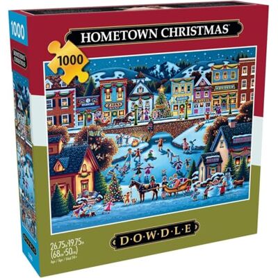 Buffalo Games Dowdle Hometown Christmas Rompecabezas de 1000 Piezas para Adultos, desafiante, Noches de Juegos, tamaño Terminado: 26.75 x 19.75 Pulgadas Buffalo Games Dowdle Hometown Christmas Rompecabezas de 1000 Piezas para Adultos, desafiante, Noches de Juegos, tamaño Terminado: 26.75 x 19.75 Pulgadas