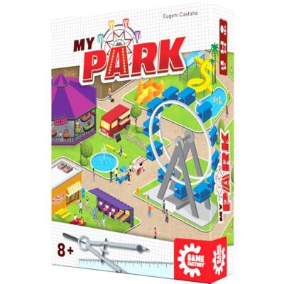Game Factory My Park Juego de Draft & Construcción de Parque de Atracciones a Partir de 8 años 2 a 5 Jugadores Game Factory My Park Juego de Draft & Construcción de Parque de Atracciones a Partir de 8 años 2 a 5 Jugadores
