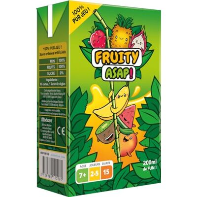 Asmodee Fruity ASAP Juego de Ambiente para niños a Partir de 7 años CREA rápidamente cascadas de Frutas Juego de Cartas de Desarrollo rápido y coordinación 2 a 4 Jugadores 15 min en Asmodee Fruity ASAP Juego de Ambiente para niños a Partir de 7 años CREA rápidamente cascadas de Frutas Juego de Cartas de Desarrollo rápido y coordinación 2 a 4 Jugadores 15 min en