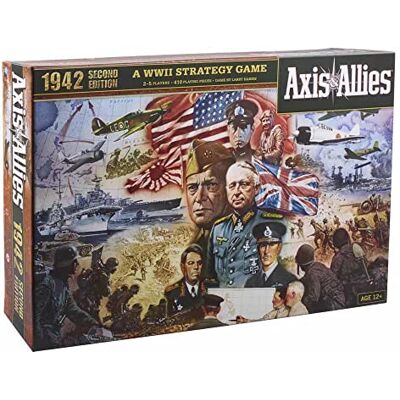 Avalon Hill Hasbro Gaming Axis & Allies 1942-2da edición Juego de Mesa de Estrategia de la Segunda Guerra Mundial, para 2 a 5 Jugadores, Edad 12+ Avalon Hill Hasbro Gaming Axis & Allies 1942-2da edición Juego de Mesa de Estrategia de la Segunda Guerra Mundial, para 2 a 5 Jugadores, Edad 12+